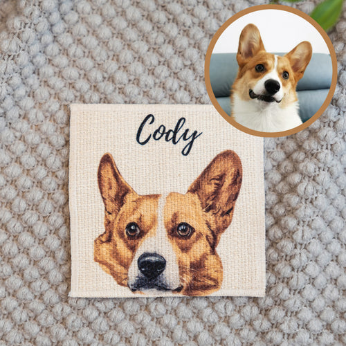 Custom Fabric Pet Coaster | Personalized Pet Name Coaster