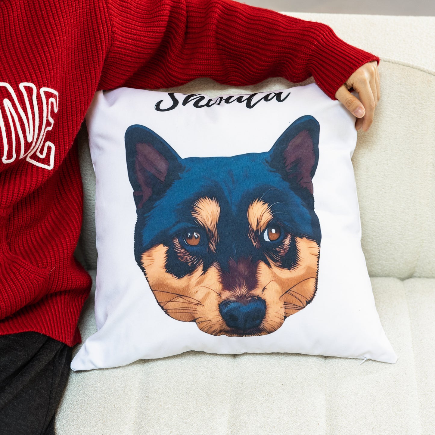 Custom Pet Cushion | Personalized Dog & Cat Pillow | Cozy Gift for Pet Lovers 🐾