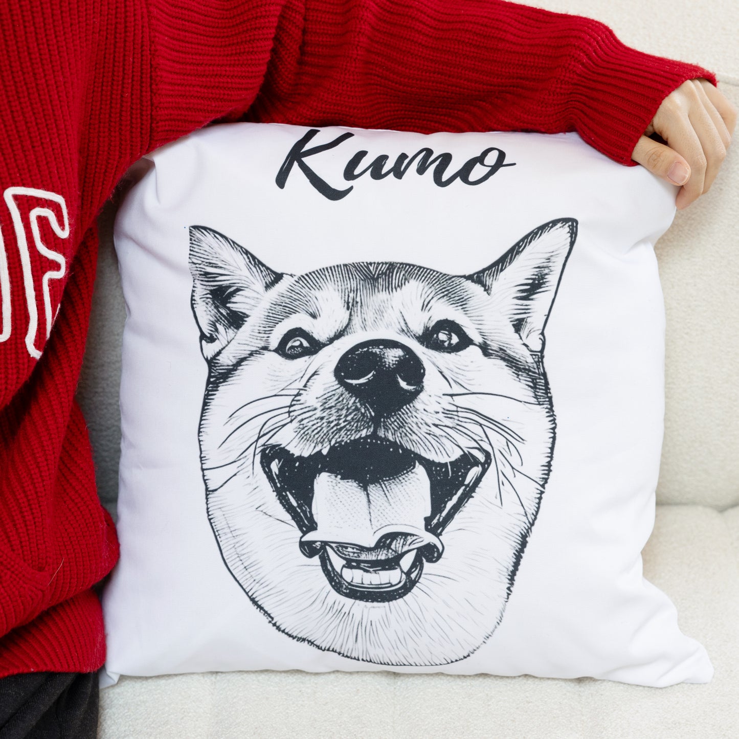 Custom Pet Cushion | Personalized Dog & Cat Pillow | Cozy Gift for Pet Lovers 🐾 Op