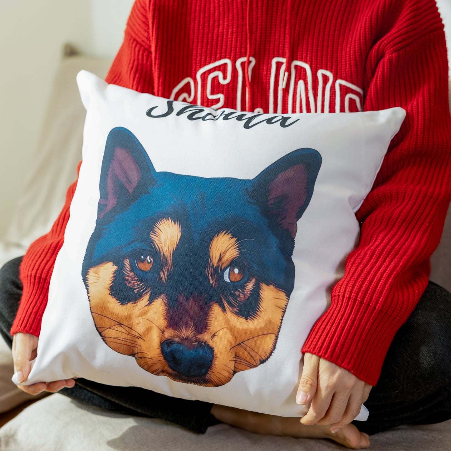 Custom Pet Cushion | Personalized Dog & Cat Pillow | Cozy Gift for Pet Lovers 🐾