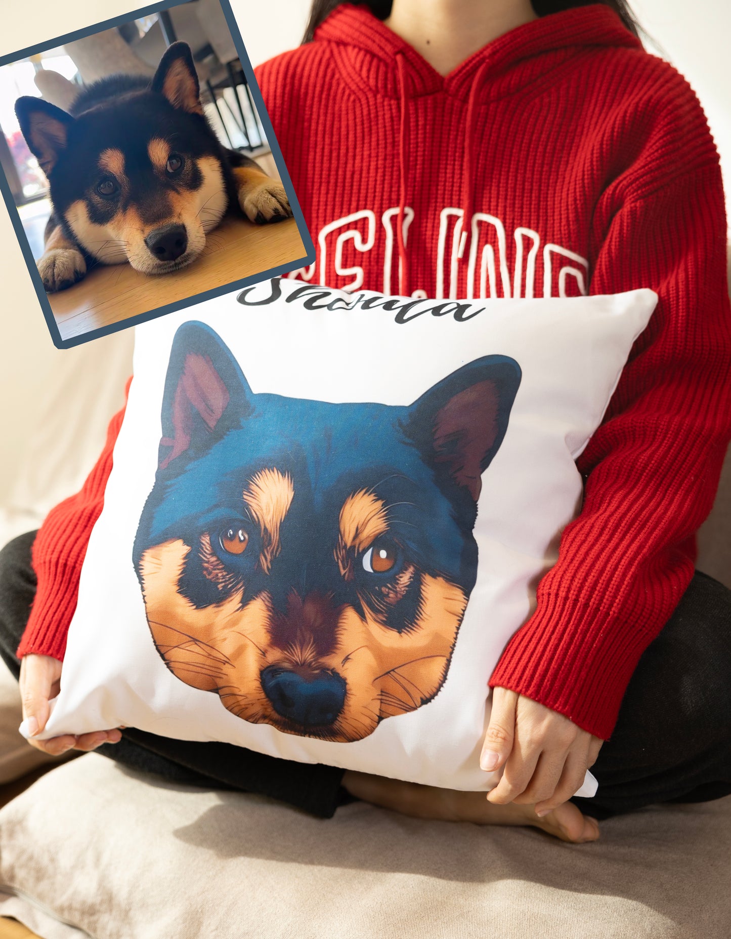 Custom Pet Cushion | Personalized Dog & Cat Pillow | Cozy Gift for Pet Lovers 🐾