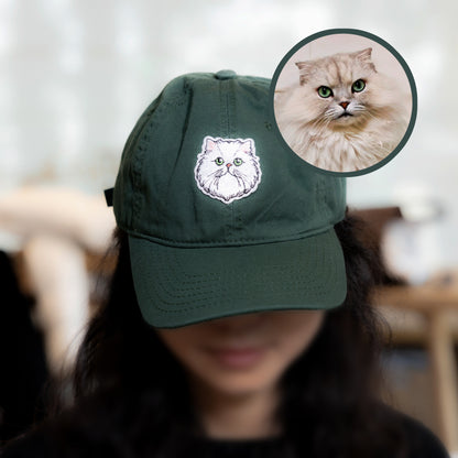 Personalized Pet Embroidered Cap | Custom Pet Baseball Cap 🐾