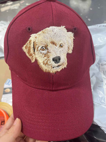 Personalized Pet Embroidered Cap | Custom Pet Baseball Cap 🐾MZ-2