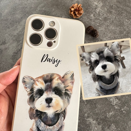 Phone Case with Your Pet’s Photo & Name🐾Wc