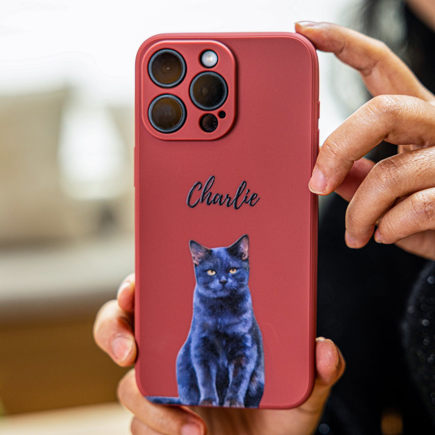 Phone Case with Your Pet’s Photo & Name🐾Op