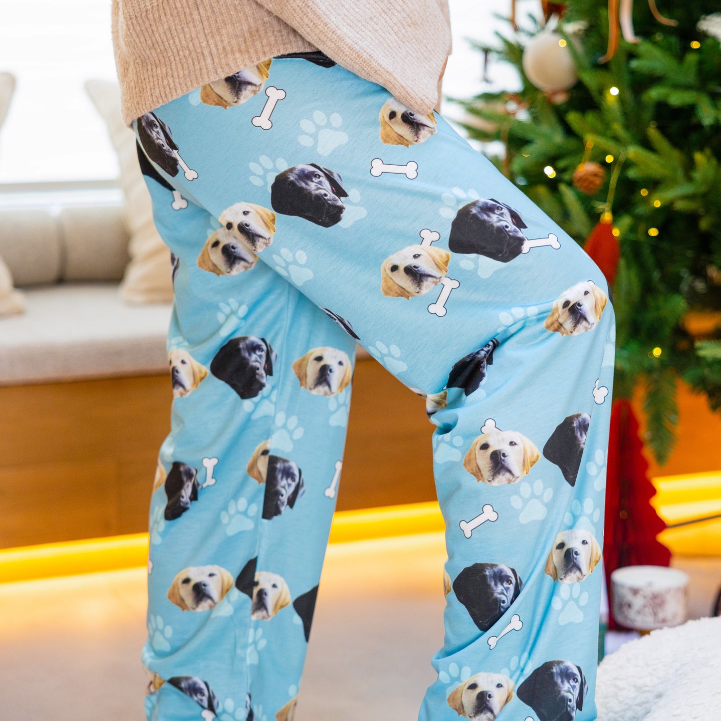 Custom Pet Pajamas Pants with Your Pet’s Photo