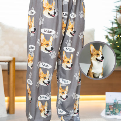 Custom Pet Pajamas Pants with Your Pet’s Photo