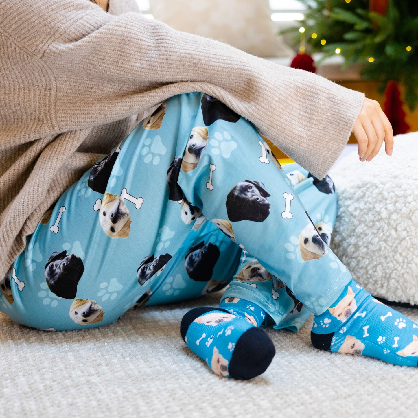 Custom Pet Pajamas Pants with Your Pet’s Photo