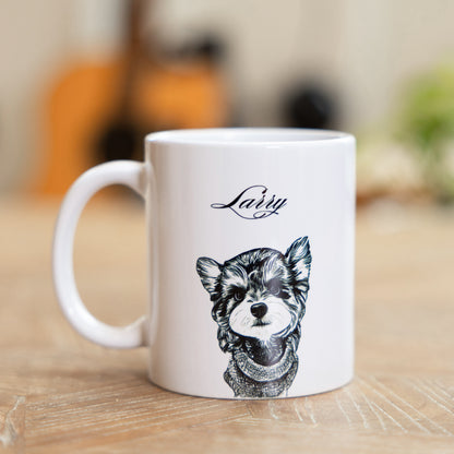 Custom Pet Mug with Your Pet’s Photo & Name | Personalized Dog Mug | Cat Coffee Cup | Gift for Dog Mom & Cat Dad ☕🐾