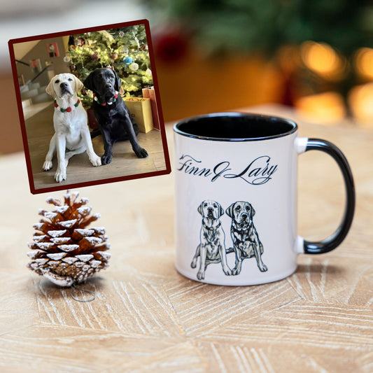 Personalized Pet Mug with Your Pet’s Photo & Name | Custom Dog Mug | Cat Coffee Cup | Gifts for Pet Lovers | TCB-2