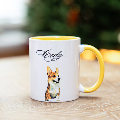 Personalized Pet Mug with Your Pet’s Photo & Name | Custom Dog Mug | Cat Coffee Cup | Gifts for Pet Lovers | TCB