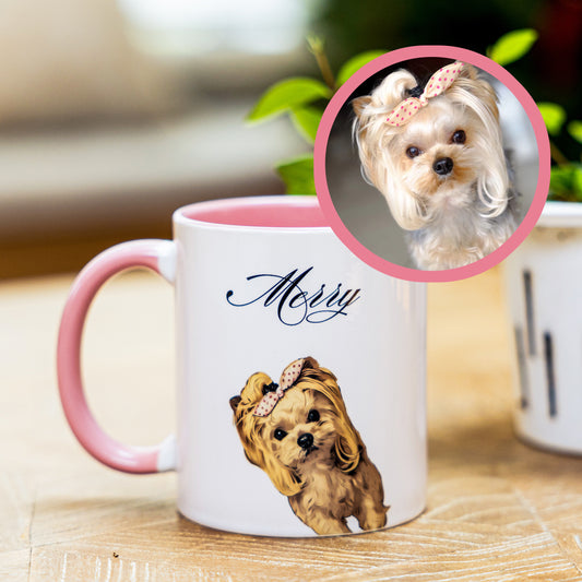 Personalized Pet Mug with Your Pet’s Photo & Name | Custom Dog Mug | Cat Coffee Cup | Gifts for Pet Lovers | TCB-3