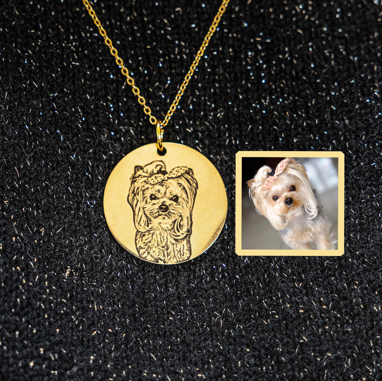 Custom Pet Ornament - Pet Photo + Name🐾