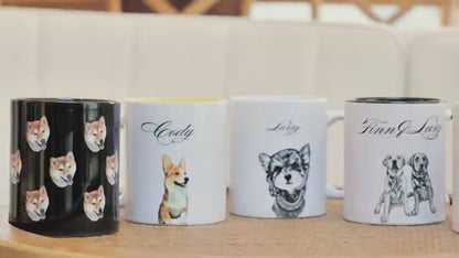 Custom Pet Mug with Your Pet’s Photo & Name | Personalized Dog Mug | Cat Coffee Cup | Gift for Dog Mom & Cat Dad ☕🐾